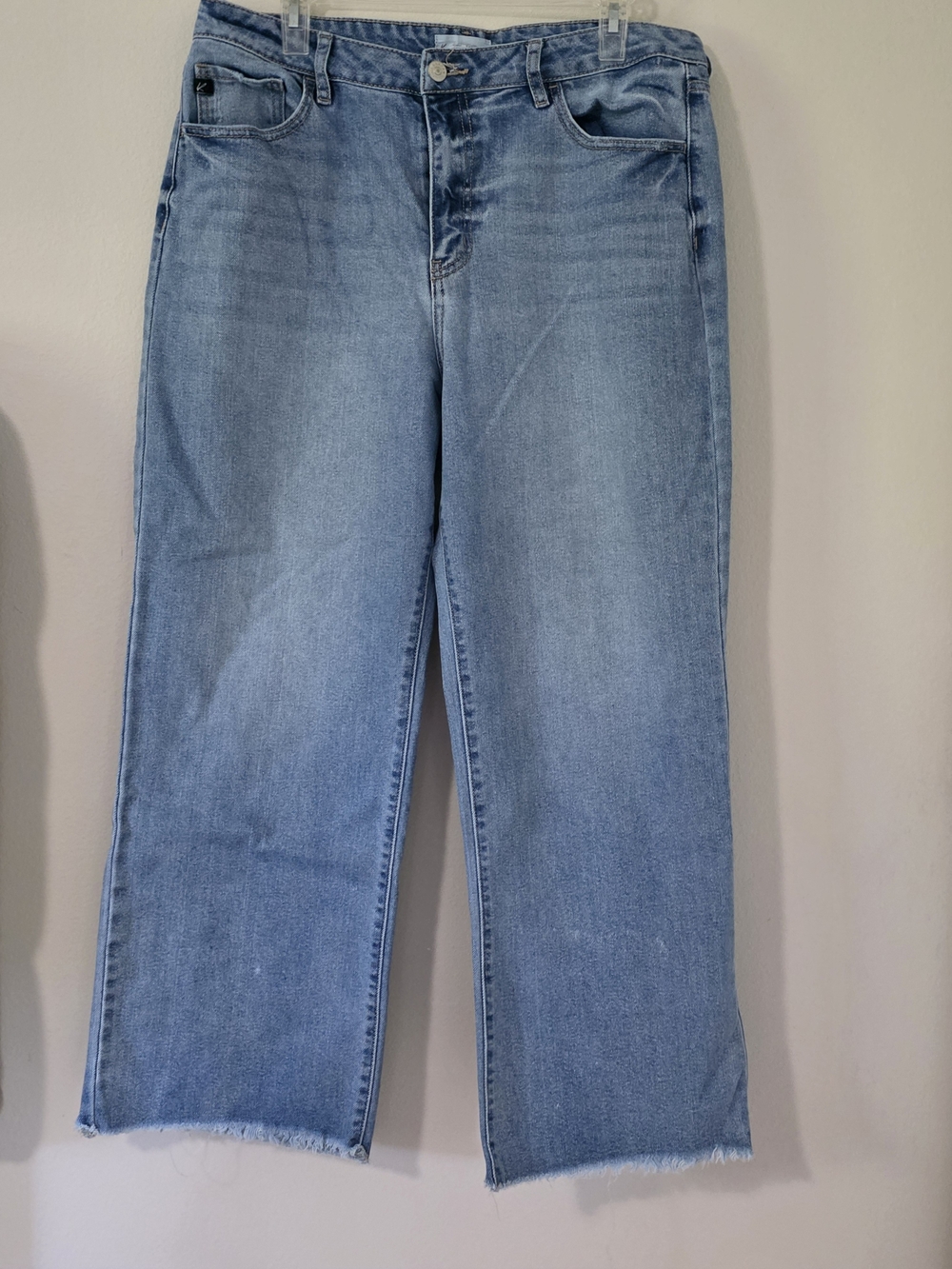 KanCan Blue Boyfriend Jeans with Raw Hem